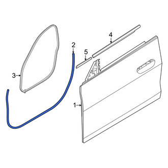 BMW OE - Rear Lower Outer Door Seal