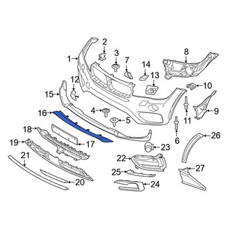 BMW OE - Front Lower Bumper Trim
