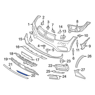 BMW OE - Front Left Bumper Trim