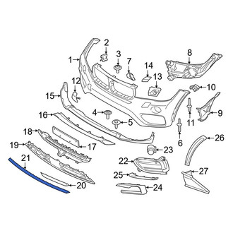 BMW OE - Front Lower Bumper Trim