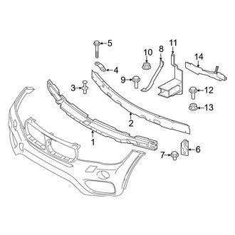 BMW OE - Front Bumper & Grille - Bumper & Components (W/O M Package, Bumper Support), (sDrive35i / xDrive35i / xDrive50i)