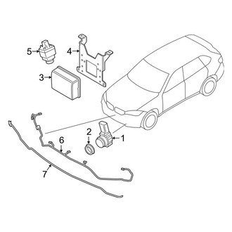 BMW OE - Front Bumper & Grille - Bumper & Components (W/O M Package, Electrical Components), (sDrive35i / xDrive35i / xDrive50i)