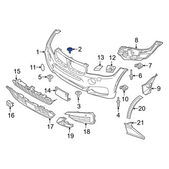 BMW OE - License Plate Bracket Screw