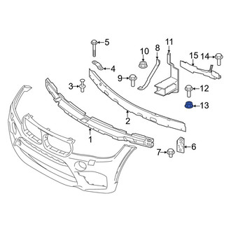 BMW OE - Bumper Impact Absorber Nut