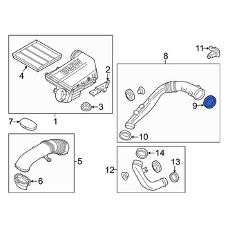BMW OE - Upper Engine Air Intake Hose Gasket