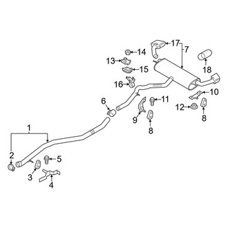 BMW OE - Exhaust System - Exhaust Components (3.0L)