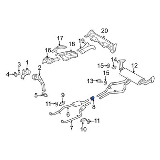 BMW OE - Exhaust Muffler Clamp