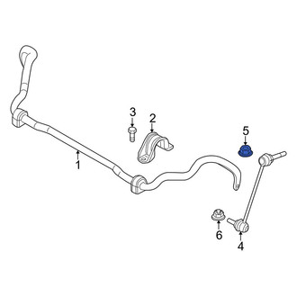 BMW OE - Rear Suspension Stabilizer Bar Link Nut