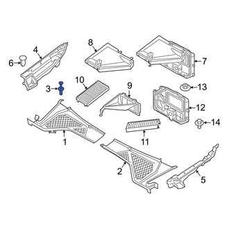 BMW OE - Cabin Air Filter Cover Clip