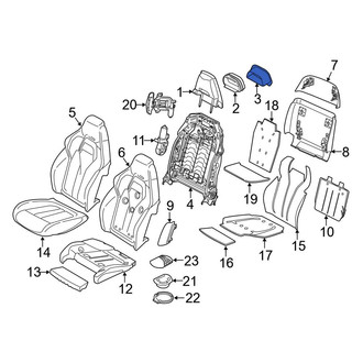 BMW OE - Front Headrest Cover