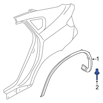 BMW OE - Wheel Arch Molding Rivet