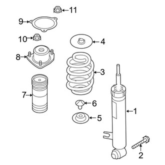BMW OE - Rear Suspension - Struts & Components (W/O Adaptive Drive)
