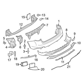 BMW OE - Rear Bumper - Bumper & Components (W/O M Package)