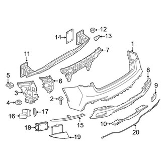 BMW OE - Rear Bumper - Bumper & Components (With M Package), (sDrive35i / xDrive35i / xDrive50i)