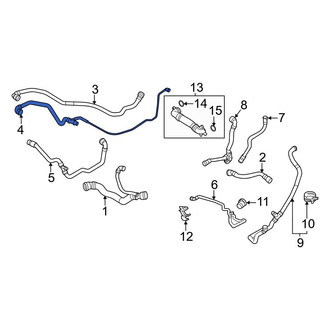 BMW OE - Turbocharger Coolant Return Line