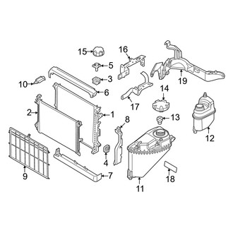 BMW OE - Cooling - Radiator & Components (Primary), (M60i)