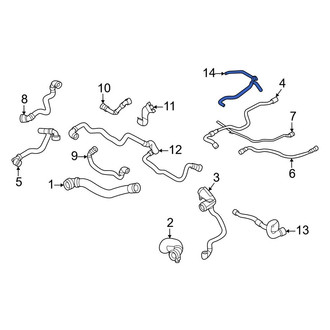 BMW OE - Lower Radiator Coolant Hose