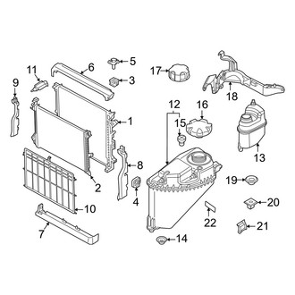 BMW OE - Cooling - Radiator & Components (Primary, Upper), (M Competition)