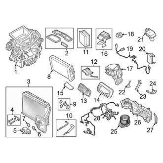 BMW OE - Air Conditioner & Heater - Evaporator & Heater Components (3.0L)