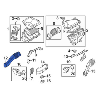 BMW OE - Left Engine Air Intake Resonator