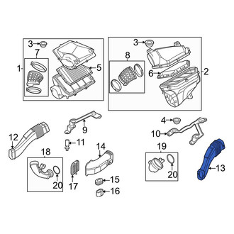 BMW OE - Left Engine Air Intake Resonator