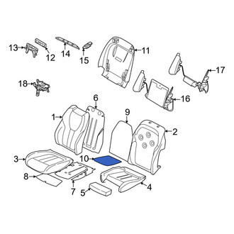 BMW OE - Front Right Seat Cushion Pad