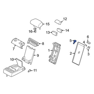 BMW OE - Rear Center Folding Seat Latch Release Handle Bezel