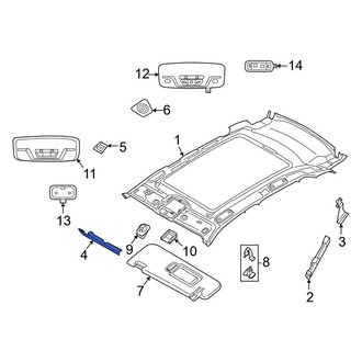 BMW OE - Roof Bezel
