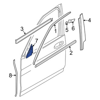BMW OE - Front Left Door Mirror Seal