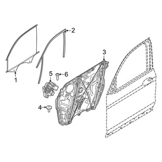 BMW OE - Front Door - Glass & Hardware (M / M Competition / M50i / sDrive40i / xDrive40i)