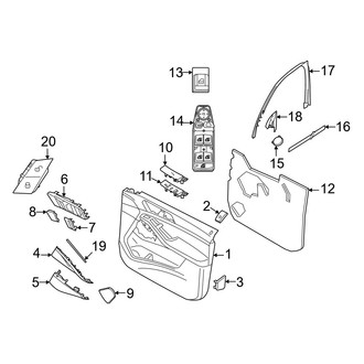 BMW OE - Front Door - Interior Trim (Door Trim Panel)