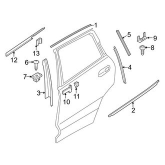 BMW OE - Rear Door - Exterior Trim