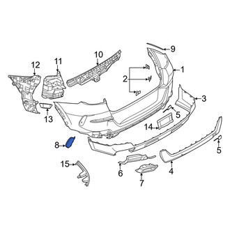 BMW OE - Rear Left Bumper Trim