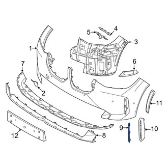 BMW OE - Front Left Grille Molding