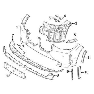 BMW OE - Front Bumper & Grille - Bumper & Components (W/O M Sport Bumper Cover & Trim), (xDrive30)