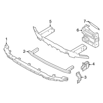 BMW OE - Front Bumper & Grille - Bumper & Components (With M Sport Bumper Support), (xDrive30)