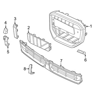 BMW OE - Front Bumper & Grille - Grille & Components (M50 xDrive)