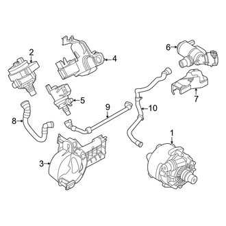 BMW OE - Cooling - Water Pump (Auxiliary), (2.0L MILD HYBRID EV-GAS (MHEV))