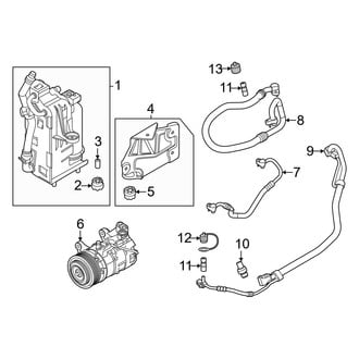 BMW OE - Air Conditioner & Heater - Condenser, Compressor & Lines