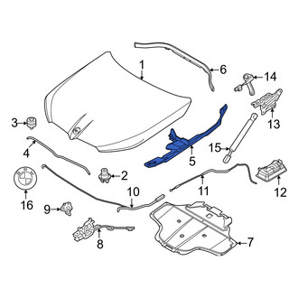 BMW OE - Front Left Hood Seal