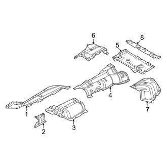 BMW OE - Exhaust System - Heat Shields (2.0L MILD HYBRID EV-GAS (MHEV))