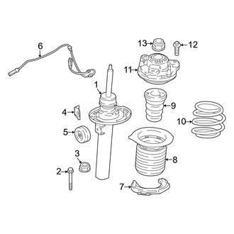 BMW OE - Front Suspension - Struts & Components (With Adaptive Suspension)