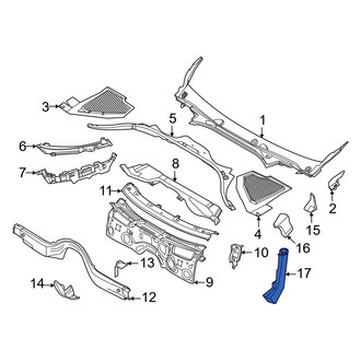 BMW OE - Left Lower Cowl Panel Drain Hose