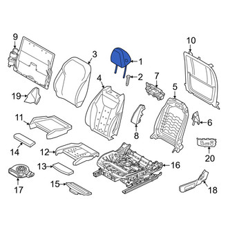 BMW OE - Front Left Headrest