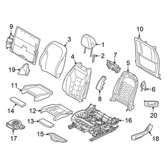 BMW OE - Seats & Tracks - Driver Seat Components