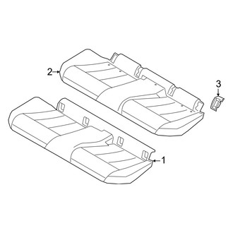 BMW OE - Seats & Tracks - Rear Seat Components (Seat Cushion Components)