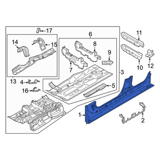 BMW OE - Left Inner Rocker Panel