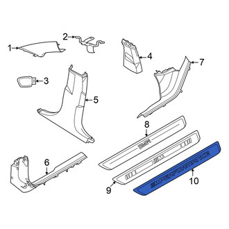 BMW OE - Front Left Door Trim Sill Plate Insert
