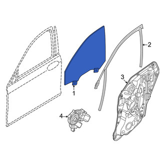 BMW OE - Front Left Door Glass