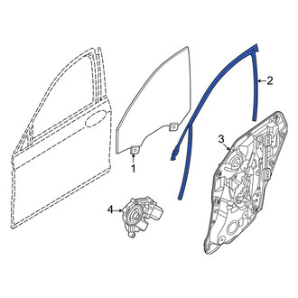 BMW OE - Front Left Window Channel
